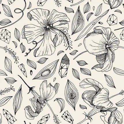 Floral1 SDF71 - Wallmood wallpaper