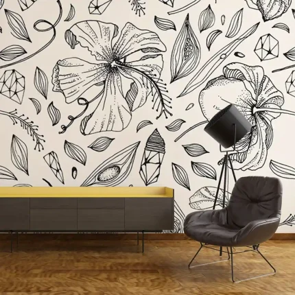 Floral1 SDF81 - Wallmood wallpaper