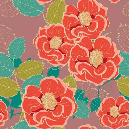 Floral2 SDF121 - Wallmood wallpaper