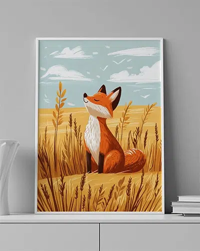 Fox at Dusk - Wallmood wallpaper