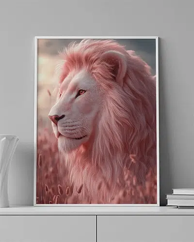 LION-0002-MOCKUP Pink King - Image 1