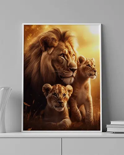 Golden Family - Wallmood wallpaper