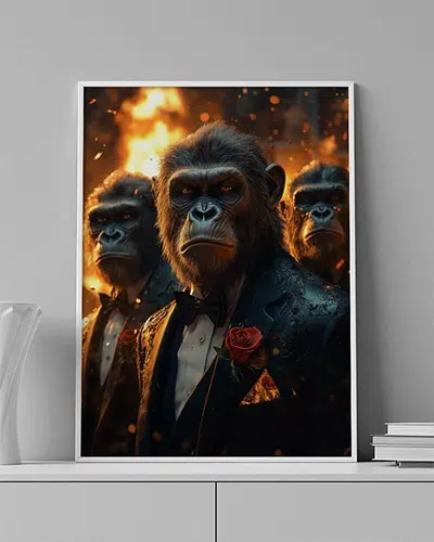 MONKEY-0001-MOCKUP Flames of Rebellion - Image 1
