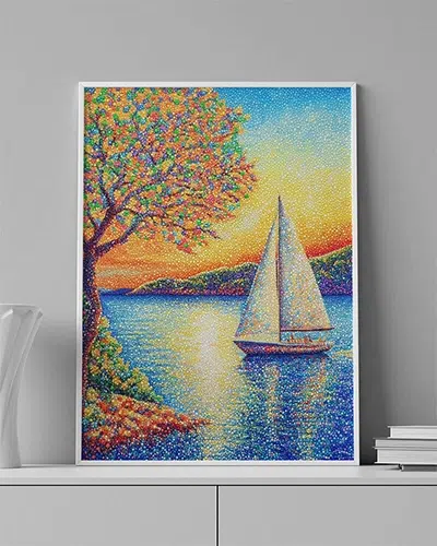 Sailboats of Color - Wallmood wallpaper