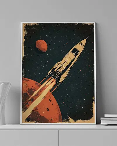 Red Orbit - Wallmood wallpaper